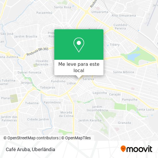 Café Aruba mapa