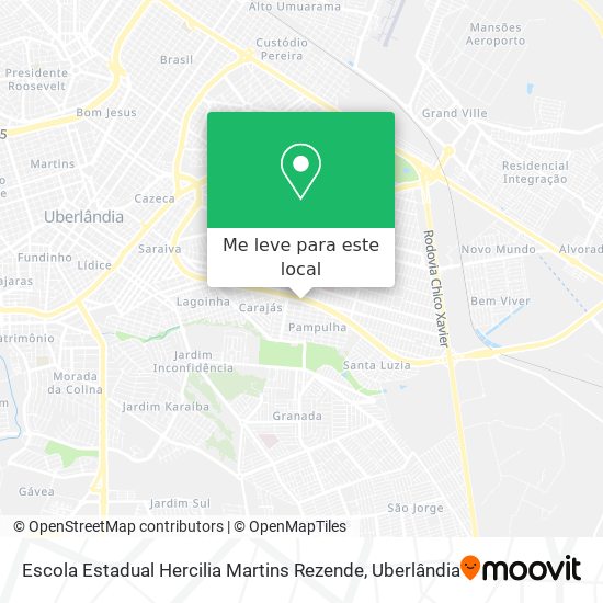 Escola Estadual Hercilia Martins Rezende mapa