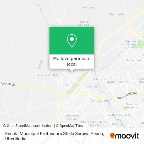 Escola Municipal Professora Stella Saraiva Peano mapa