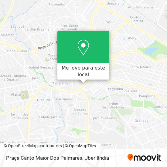 Praça Canto Maior Dos Palmares mapa