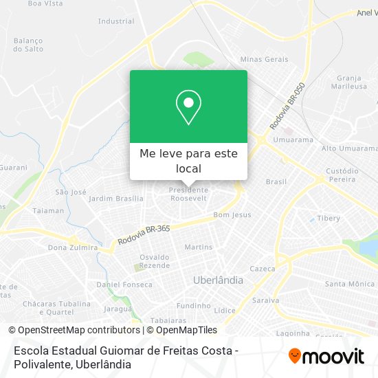 Escola Estadual Guiomar de Freitas Costa - Polivalente mapa
