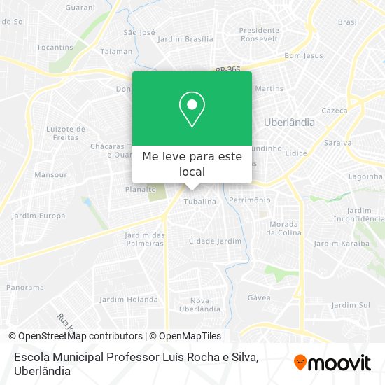 Escola Municipal Professor Luís Rocha e Silva mapa