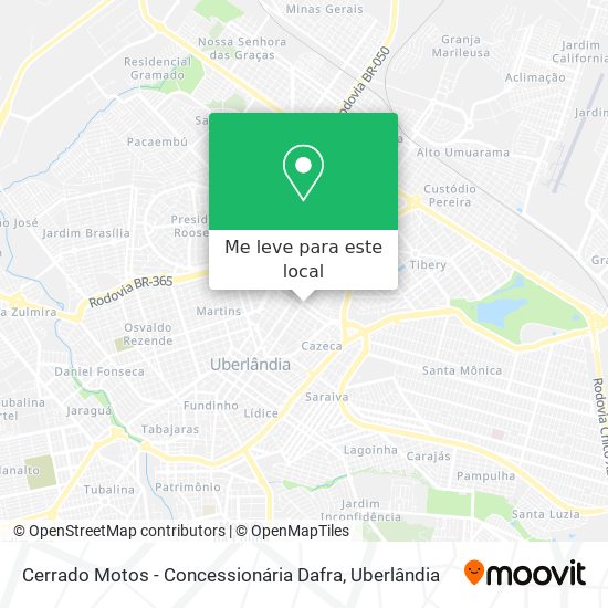 Cerrado Motos - Concessionária Dafra mapa