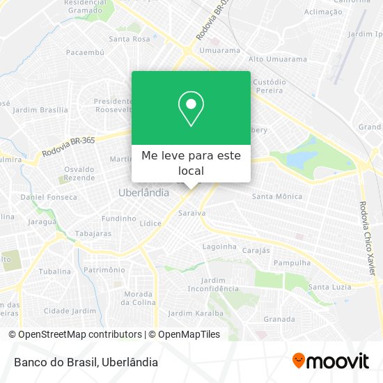 Banco do Brasil mapa