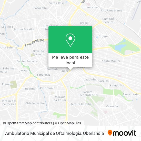 Ambulatório Municipal de Oftalmologia mapa