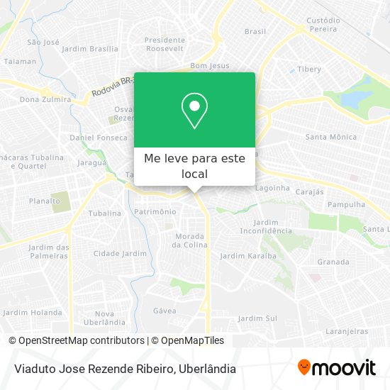 Viaduto Jose Rezende Ribeiro mapa