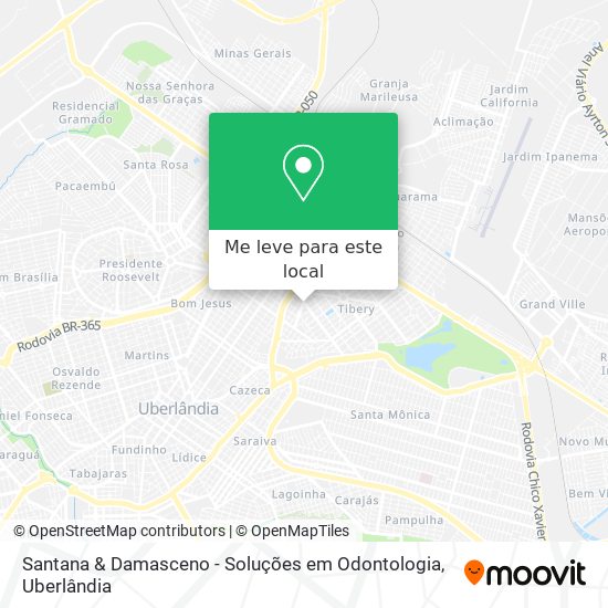 Santana & Damasceno - Soluções em Odontologia mapa