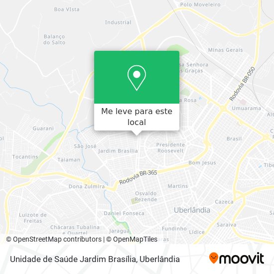 Unidade de Saúde Jardim Brasília mapa