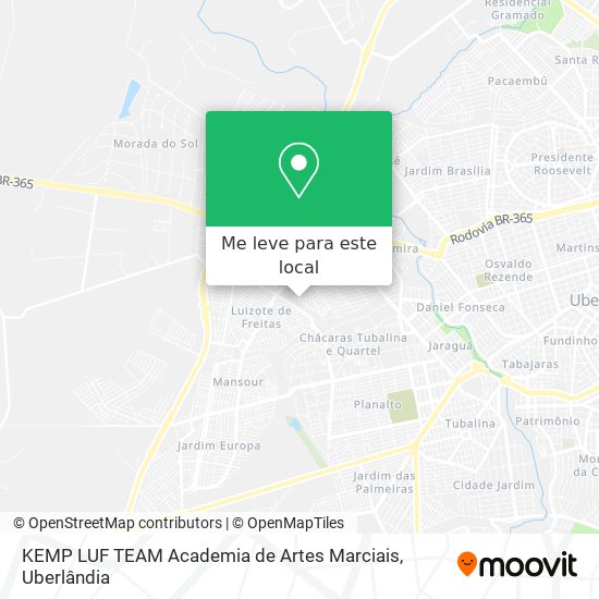 KEMP LUF TEAM Academia de Artes Marciais mapa