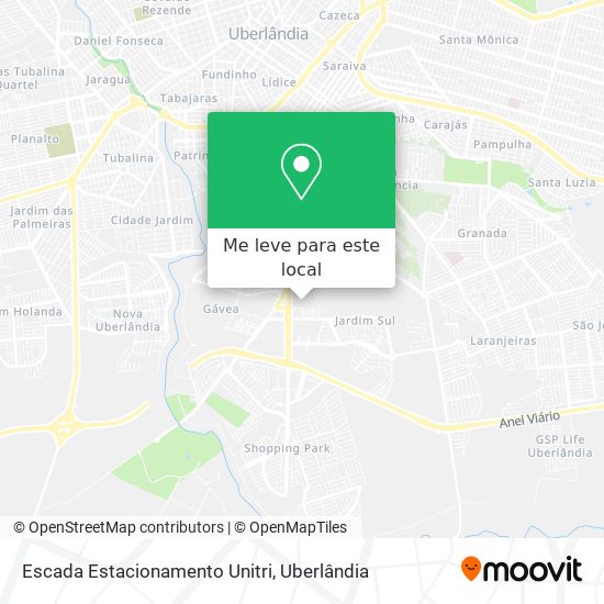 Escada Estacionamento Unitri mapa