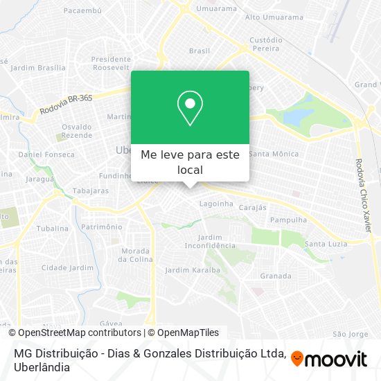 MG Distribuição - Dias & Gonzales Distribuição Ltda mapa
