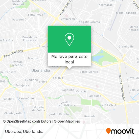 Uberaba mapa