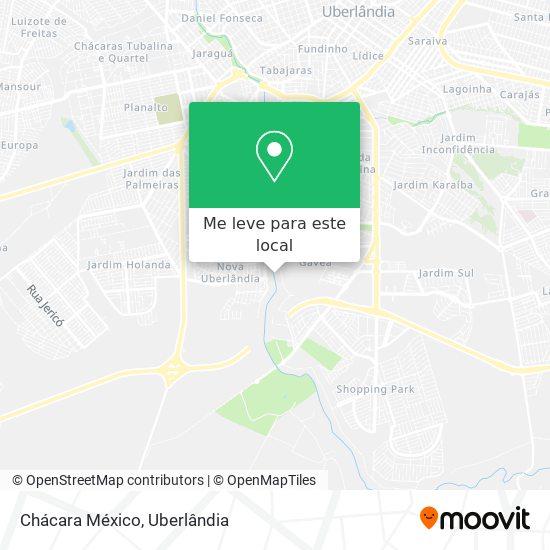 Chácara México mapa