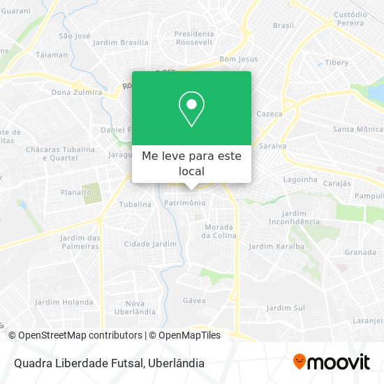 Quadra Liberdade Futsal mapa