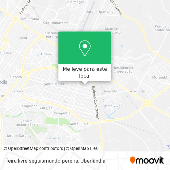 feira livre seguismundo pereira mapa