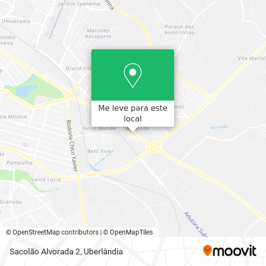 Sacolão Alvorada 2 mapa