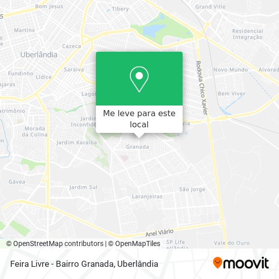 Feira Livre - Bairro Granada mapa