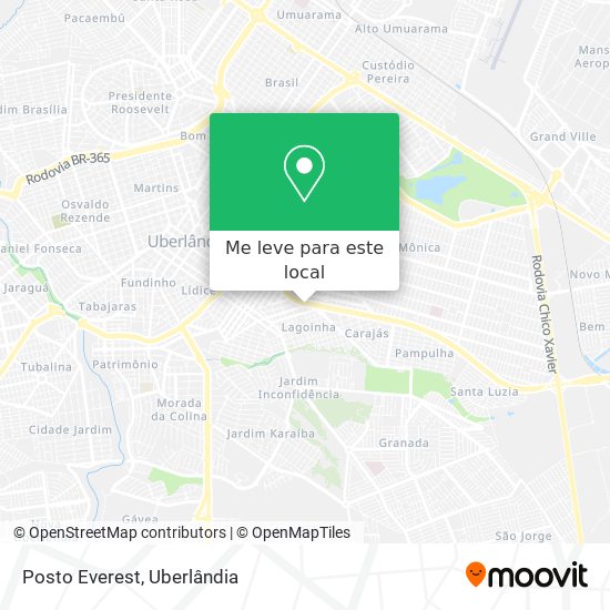 Posto Everest mapa