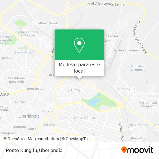 Posto Kung fu mapa