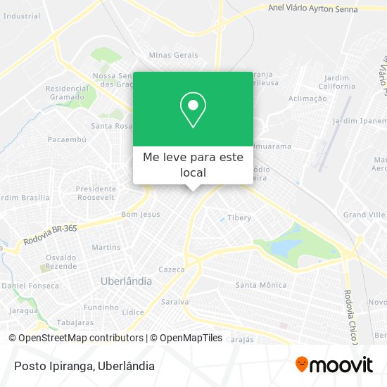Posto Ipiranga mapa
