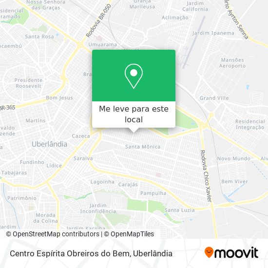 Centro Espírita Obreiros do Bem mapa