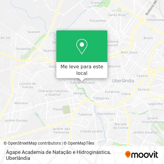 Ágape Academia de Natação e Hidroginástica mapa