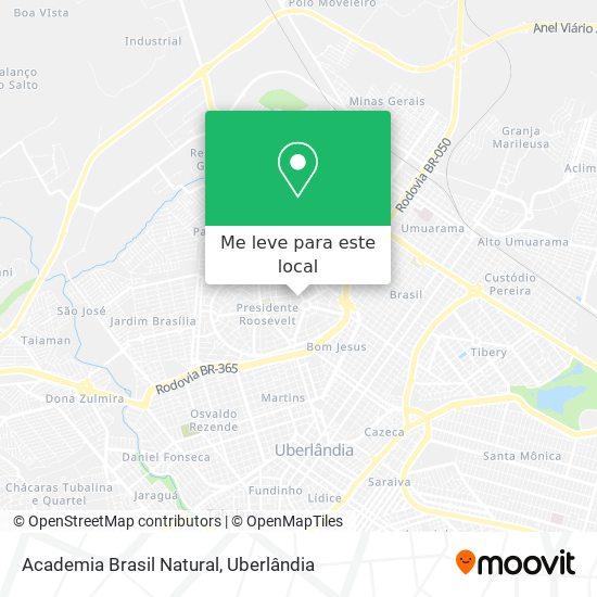 Academia Brasil Natural mapa
