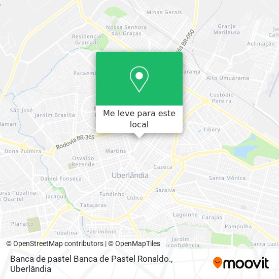 Banca de pastel Banca de Pastel Ronaldo. mapa