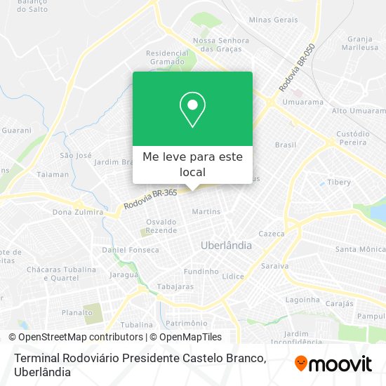 Terminal Rodoviário Presidente Castelo Branco mapa
