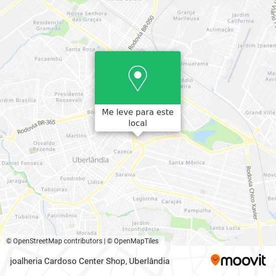 joalheria Cardoso Center Shop mapa