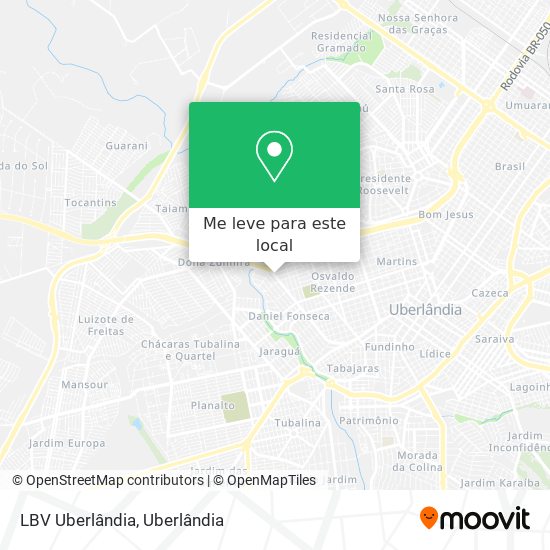 LBV Uberlândia mapa