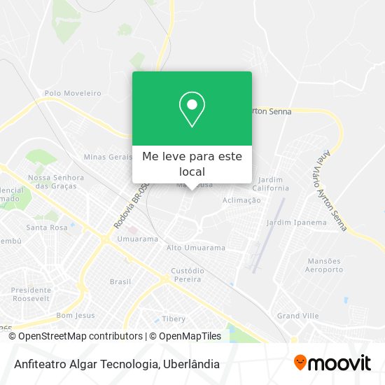 Anfiteatro Algar Tecnologia mapa