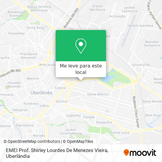 EMEI Prof. Shirley Lourdes De Menezes Vieira mapa