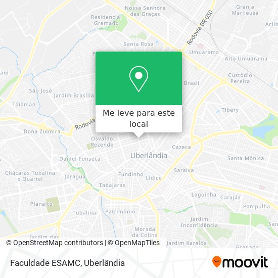 Faculdade ESAMC mapa