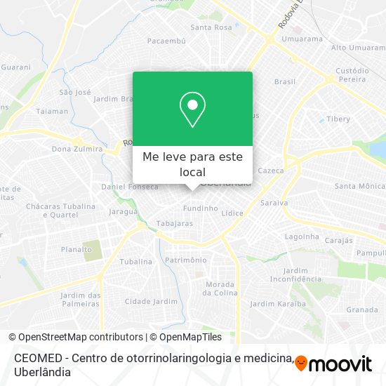 CEOMED - Centro de otorrinolaringologia e medicina mapa