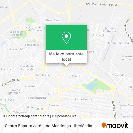 Centro Espírita Jerônimo Mendonça mapa