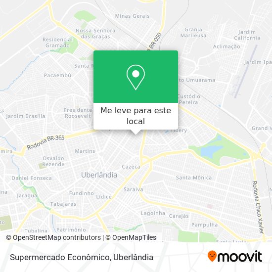 Supermercado Econômico mapa