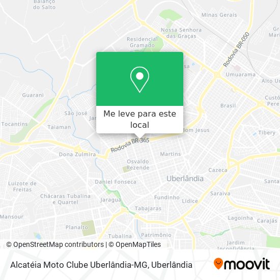 Alcatéia Moto Clube Uberlândia-MG mapa