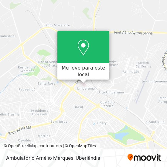 Ambulatório Amélio Marques mapa