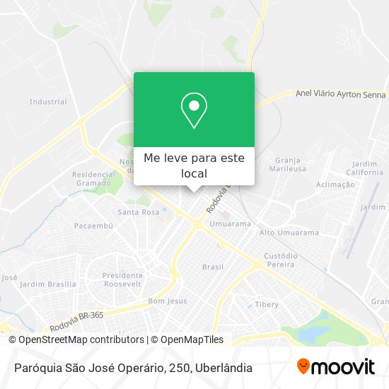 Paróquia São José Operário, 250 mapa