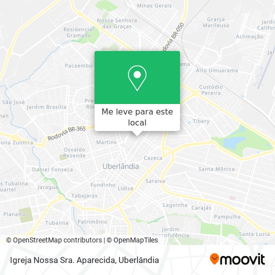 Igreja Nossa Sra. Aparecida mapa