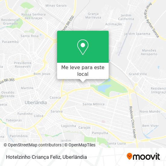 Hotelzinho Criança Feliz mapa