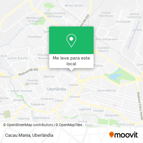 Cacau Mania mapa