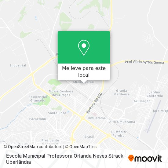 Escola Municipal Professora Orlanda Neves Strack mapa