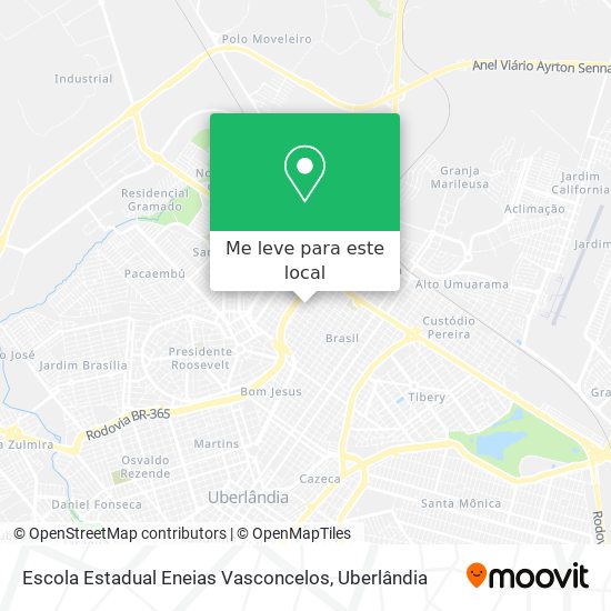 Escola Estadual Eneias Vasconcelos mapa