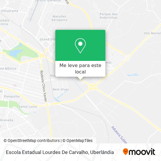 Escola Estadual Lourdes De Carvalho mapa