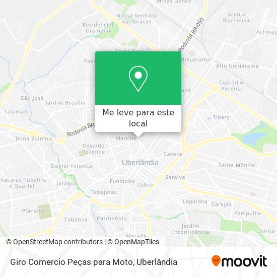 Giro Comercio Peças para Moto mapa