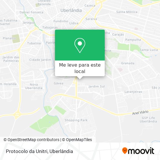 Protocolo da Unitri mapa