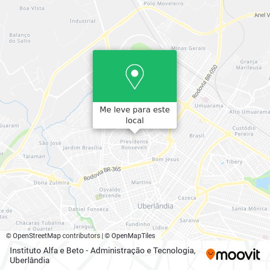 Instituto Alfa e Beto - Administração e Tecnologia mapa