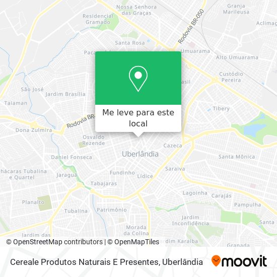 Cereale Produtos Naturais E Presentes mapa